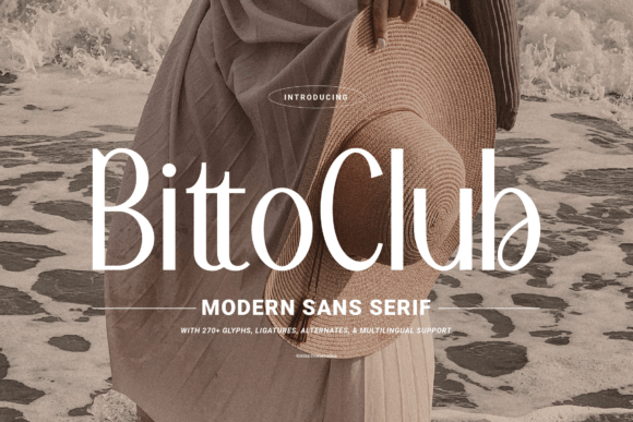 Bitto Club: A Sophisticated Sans Serif Font for Modern Branding Projects