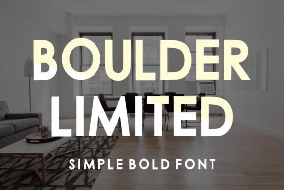 Boulder Limited: A Bold Sans Serif Font for Crafters and Makers