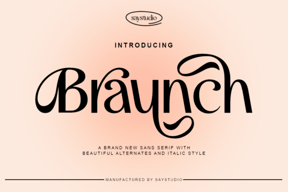 Braunch: A Luxury Sans Serif Font for Elegant Branding Projects