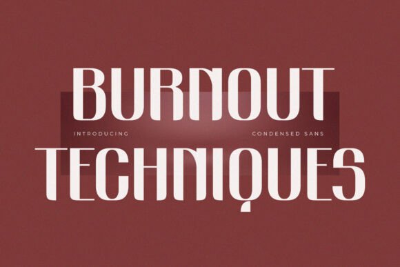 Burnout Techniques: A Retro-Flavored Sans Serif Font for Crafters and Makers