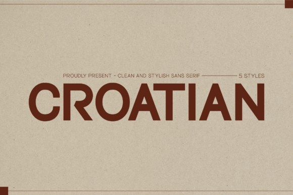Croatian Font: A Modern Sans Serif for Business Branding
