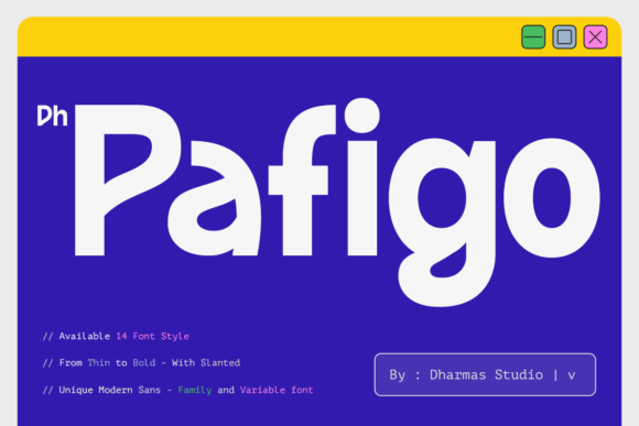 Dh Pafigo: A Friendly Sans Serif Font for Modern Makers