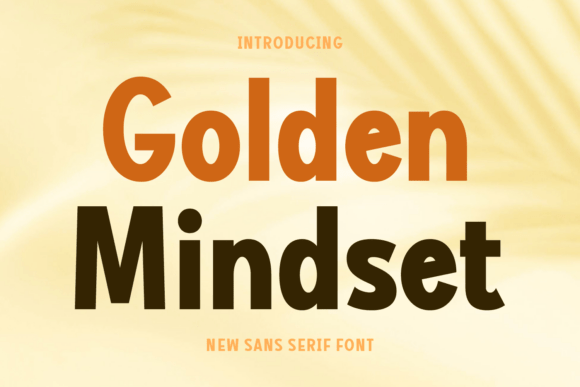 Golden Mindset: A Bold Sans Serif Font for Modern Branding Projects
