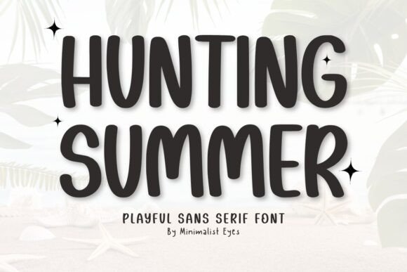Hunting Summer: A Clean Sans Serif Font for Handmade Labels and Creative Designs