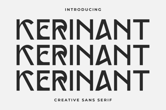 Kerinant: A Stylish Sans Serif Font for Crafters and Product Designers