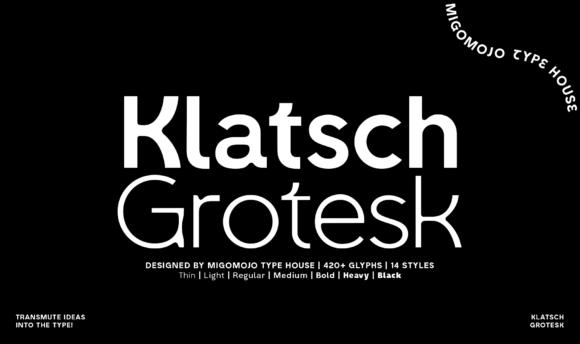 Klatsch Grotesk: A Humanist Sans Serif Font for Modern Web Design