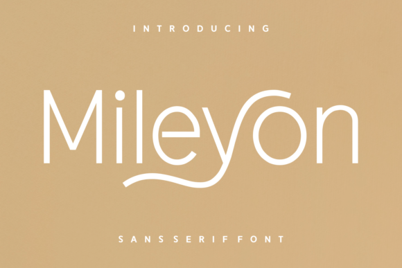 Mileyon: A Sleek Sans Serif Font for Elegant Editorial Design