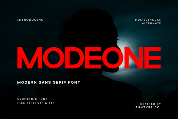 Modeone Font: Bold, Modern Sans Serif for Impactful Design