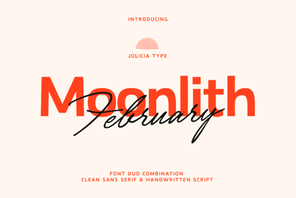 Moonlith February Script for Editorial Design