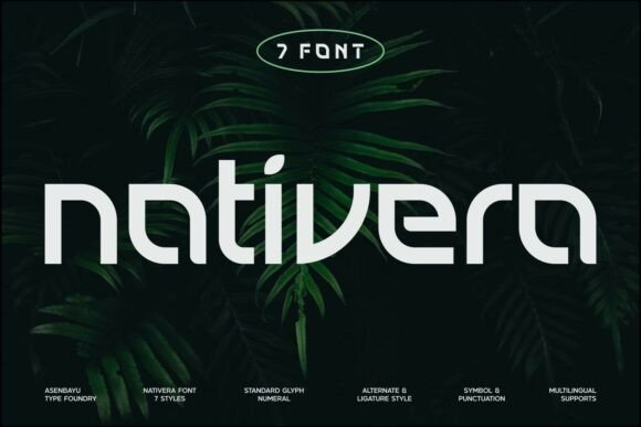 Nativera: A Modern Sans Serif Font for Editorial Design and Digital Publishing