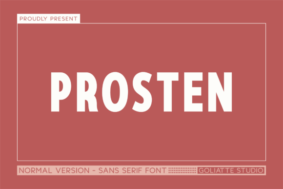 Prosten: A Modern Sans Serif Font for Bold Brand Identities