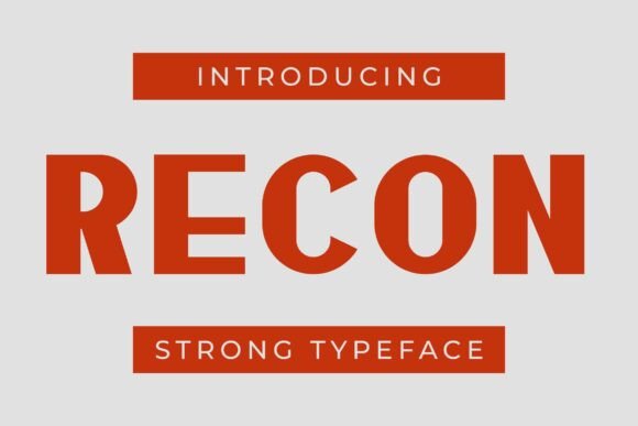 Recon Font: A Bold Sans Serif for Impactful Design