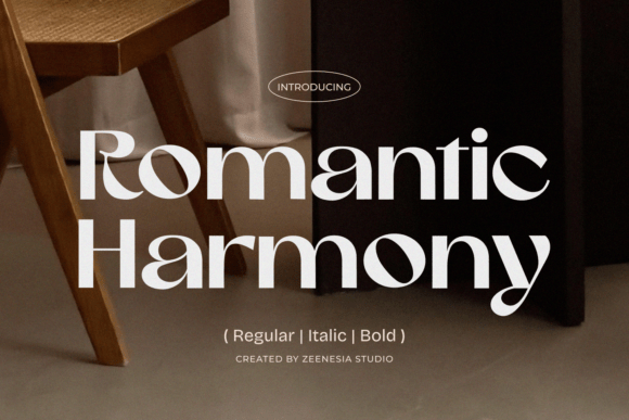 Romantic Harmony: A Striking Sans Serif Font for Modern Web Design Projects