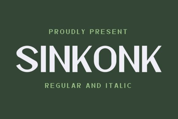 Sinkonk: A Bold Sans Serif Font for Modern Design Projects