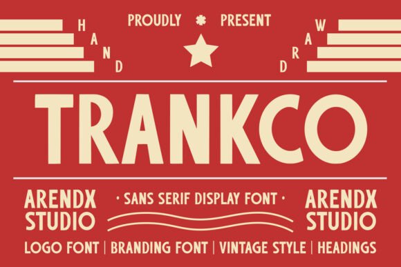 Trankco: A Bold Retro Sans Serif Font for Editorial and Brand Design
