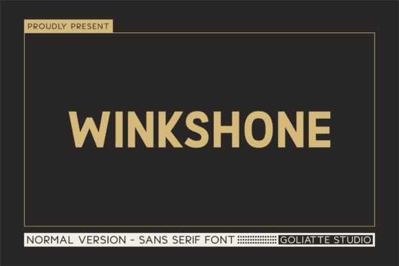 Winkshone: A Bold Sans Serif Font for Modern Branding